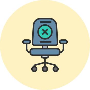 No vacancy Minimal Art UI Object vector