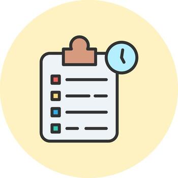 Waiting list 3D Rendered App Symbol vector