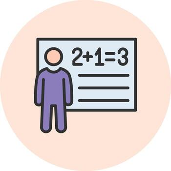 Teacher Clean Frame UI Object vector