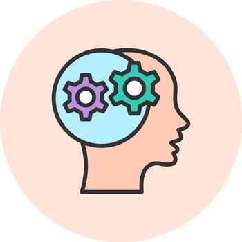 Settings Flat UI Shape Design vector