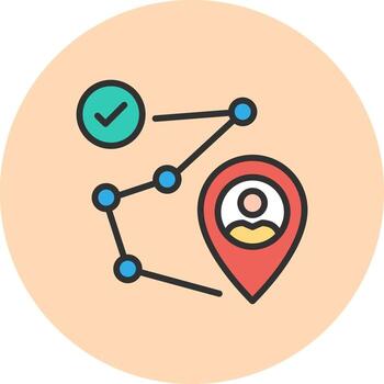 Customer Journey Smooth App Visual Element vector