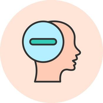 Negative Thinking User Interface Mark Style vector