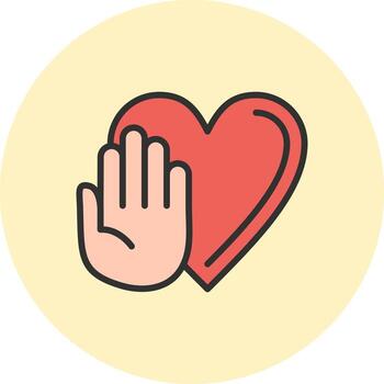 Hand Smooth App Visual Element vector