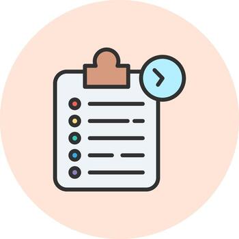 Task list Clean User Interface Concept vector