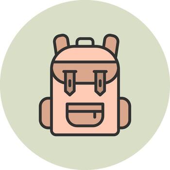 Backpack Sharp Edge Visual Object vector