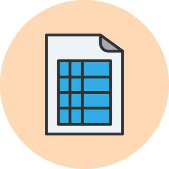 Excel Modern Color Symbol Design vector