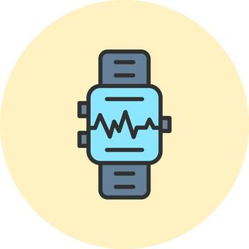 reloj inteligente codificado usuario interfaz símbolo vector