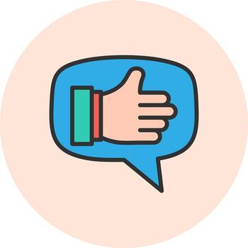 Like App-Based Interface Graphic Element vector