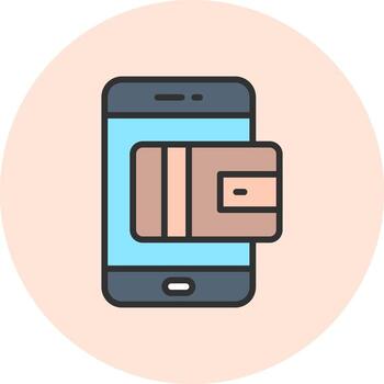 Payment Method Interface Graphic Line Element vector