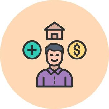 Benefits Minimal Art UI Object vector