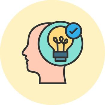 Inspiration Sharp Line Visual Mark vector