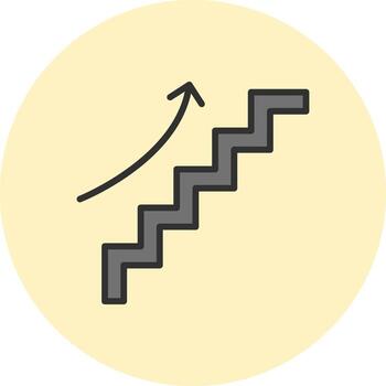 ascender degradado estilo diseño elemento vector