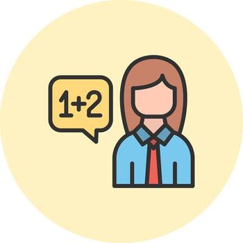 profesor codificado usuario interfaz símbolo vector