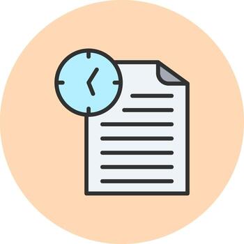 Document Monotone Sketch UI Concept vector