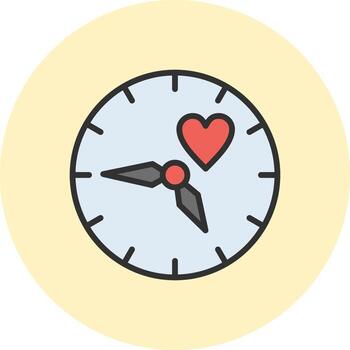 hora agudo línea visual marca vector