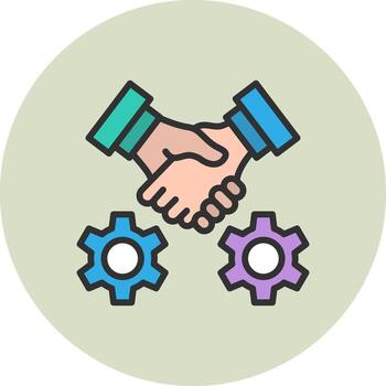 Relationship 3D Interface Shape Form vector