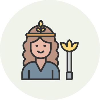 Hera Sharp Line Visual Mark vector