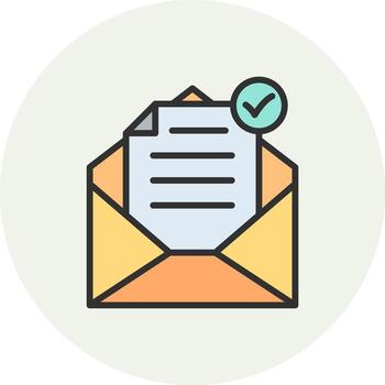 Mail Clean User Interface Concept vector