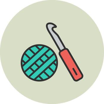 Crochet Minimal User Interface Element vector
