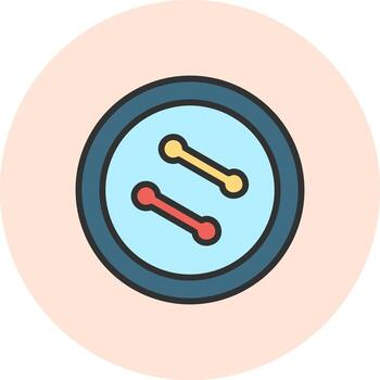 botón simplificado línea Arte marca vector