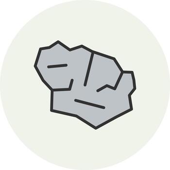 Stone Muted Tone UI Object vector