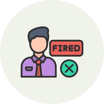 Fired User Interface Mark Style vector