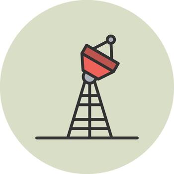 satélite torre codificado usuario interfaz símbolo vector