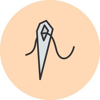 Needle User Interface Badge vector