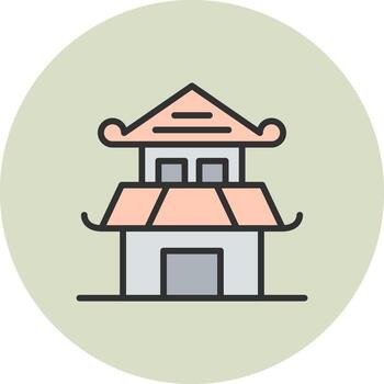 Building Sharp Line Visual Mark vector