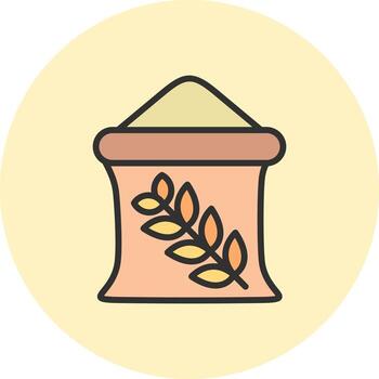 Wheat Sack UX-Focused Interface Shape vector