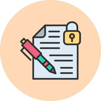 Confidential Interactive UI Design Concept vector