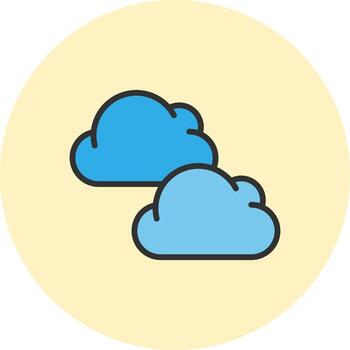 Clouds Minimal User Interface Element vector