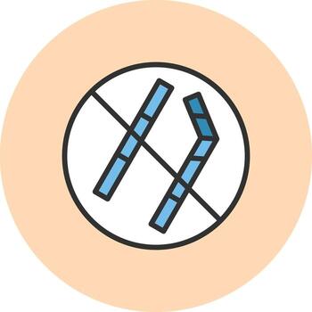 No Straw Responsive App Shape Design vector