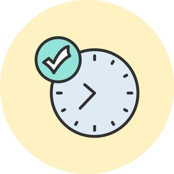 Clock Vivid App UI Element vector