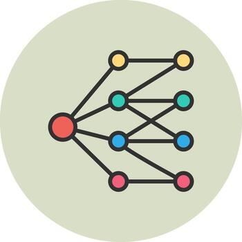 neural red degradado estilo diseño elemento vector