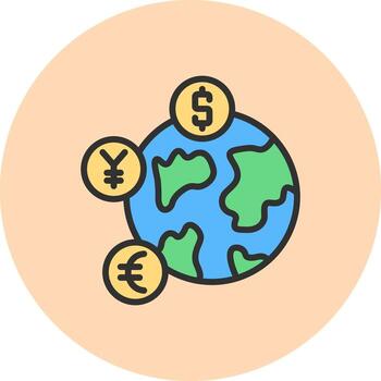 Currency User Interface Mark Style vector