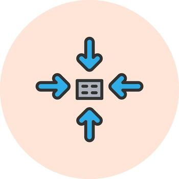 Shrink Pastel Sketch UI Mark vector