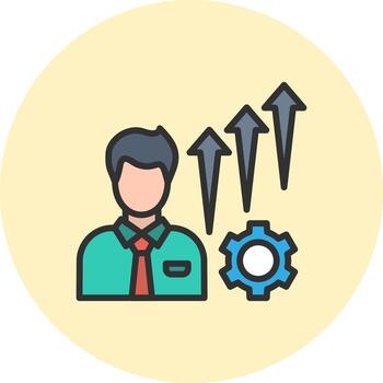 Growth Geometric App Interface Mark vector