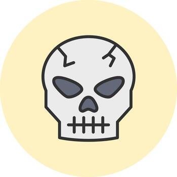 Skull Modular UI Form vector