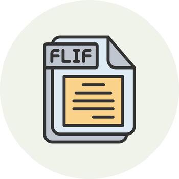 FLIF Sharp Edge Visual Object vector