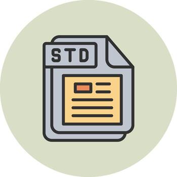 STD Color Enhanced Visual Graphic vector