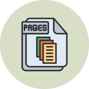 PAGES User Interface Badge vector