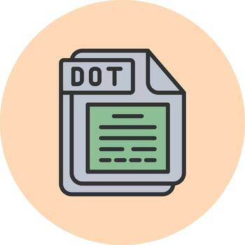 DOT User Interface Badge vector
