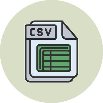 csv web estilo gráfico Insignia vector
