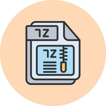 7z color bloquear ui Insignia vector