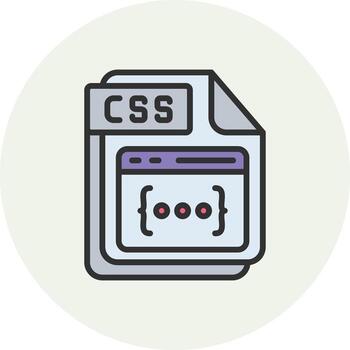 CSS Pastel Sketch UI Mark vector