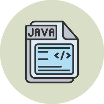 JAVA Clean Digital Design Piece vector