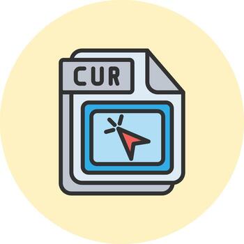 CUR Tech-Styled Interface Form vector