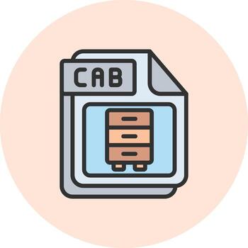 CAB Color Block UI Badge vector