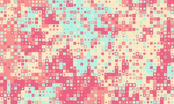 resumen pastel cuadrado mosaico modelo. un vibrante, juguetón diseño Perfecto para antecedentes, sitio web pancartas, o textil huellas dactilares. evoca sentimientos de alegría, energía, y moderno diseño. vector